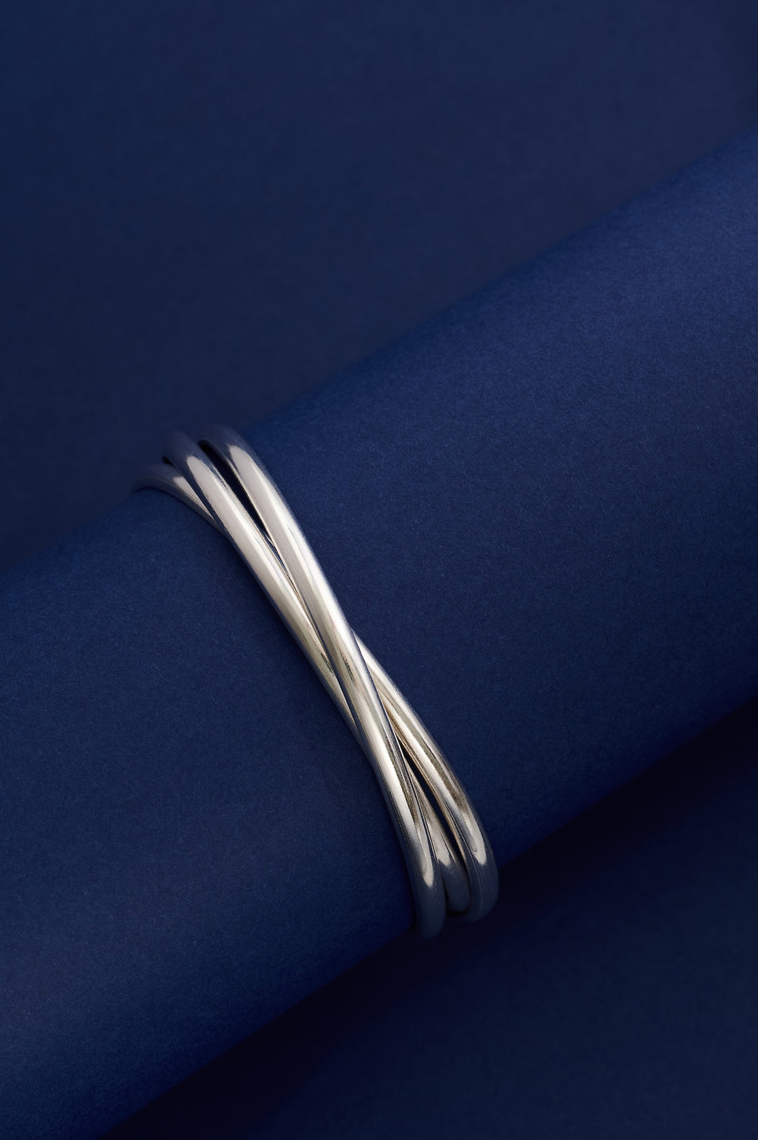 liz lloyd jewellery sterling silver bangle triple